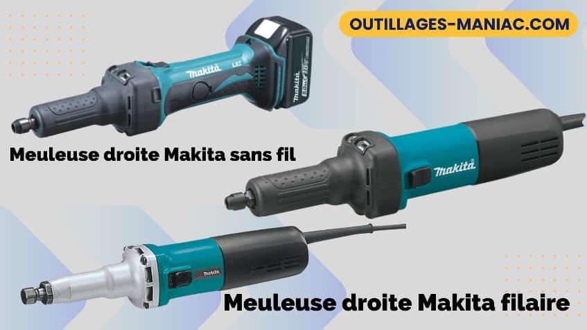 Meuleuse Droite Makita M9100M – 33000 Tr/min, 220V, Avec Pince De 1/4"